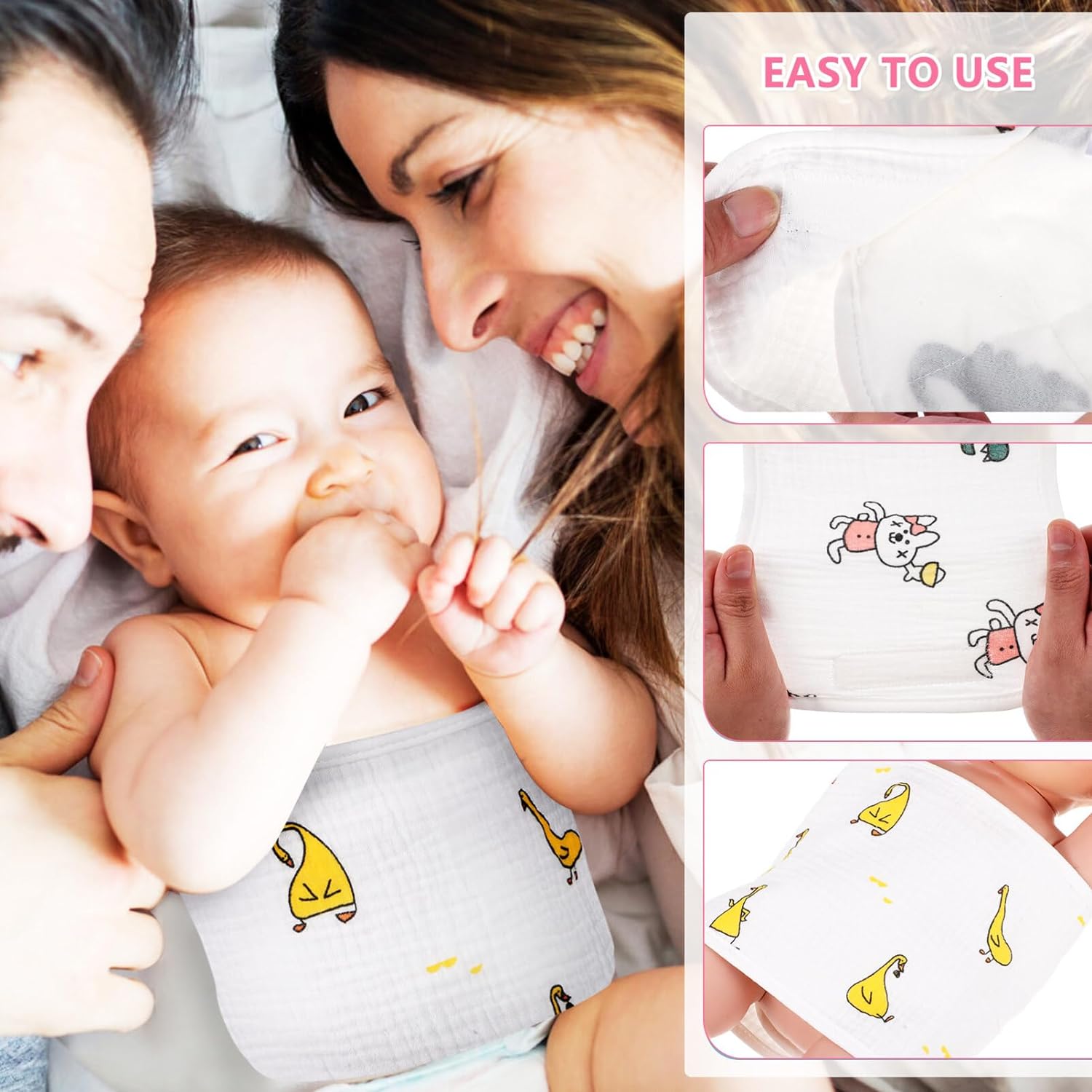 HEALLILY 20pcs Newborn Belly Band Infant Belly Protector Cute Cotton Belly Cover for Baby - Image 5